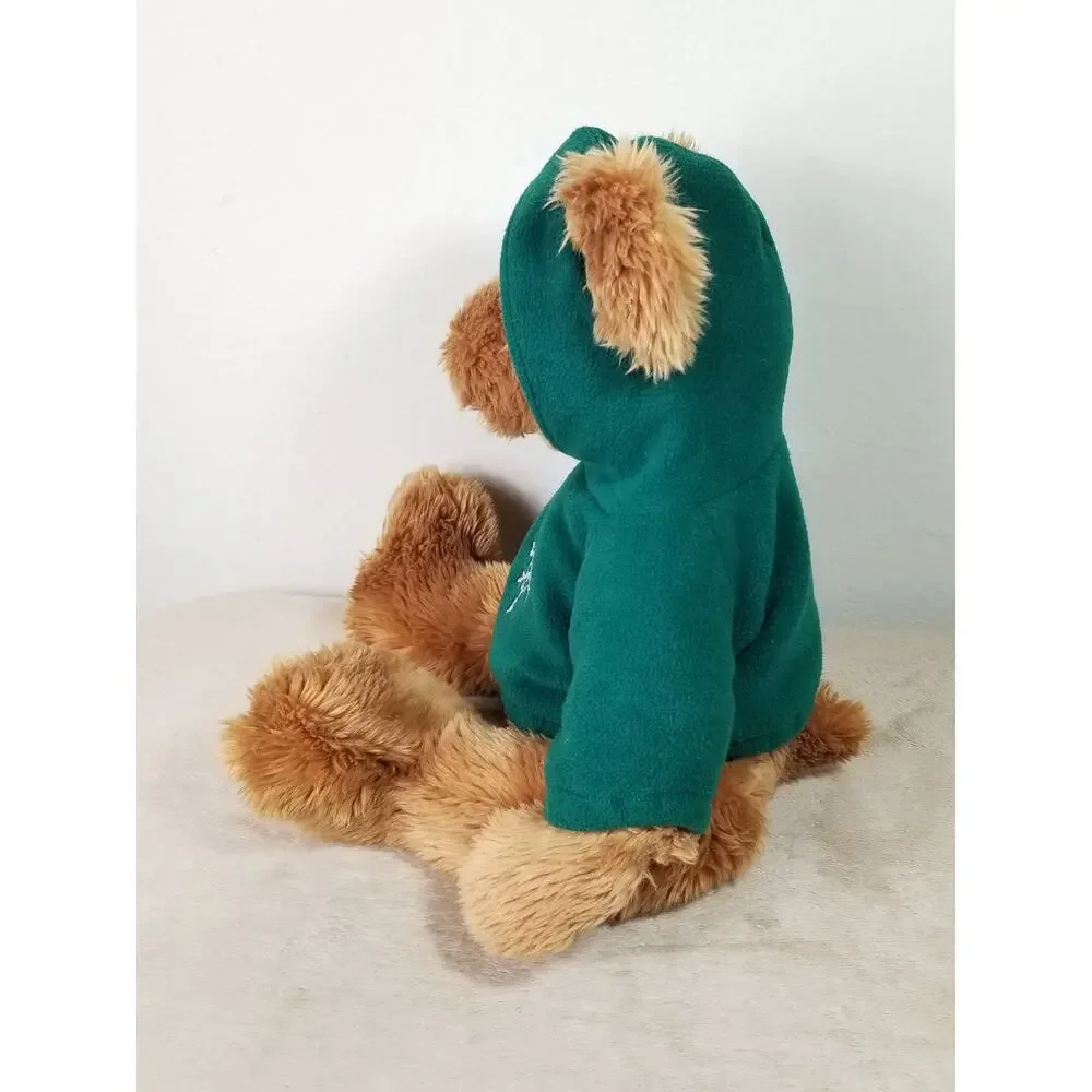RUSS Teddy Bear Green Hooded Sweatshirt Large 18